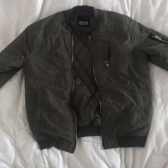 Olive bomber jacket - Picture 1 of 4